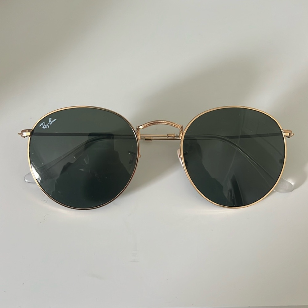 RayBans Round Lens (classic Gold/Green)
